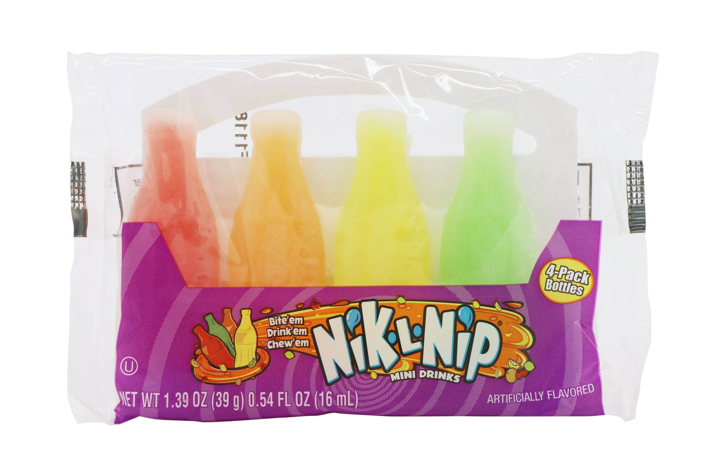 Nik-L-Nip 4 pack 1.39oz Candy - Grandpa Joe's Candy Shop