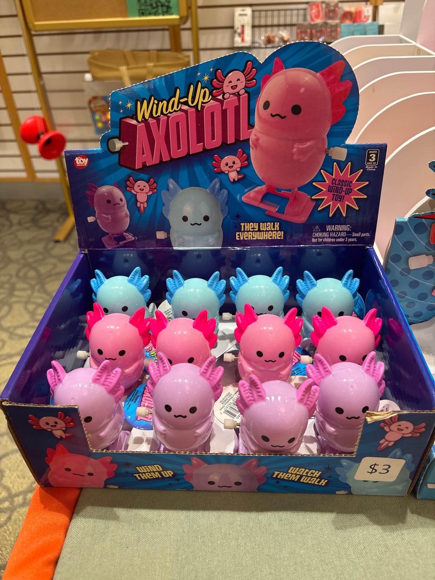 2.75 in Wind-Up Axolotl