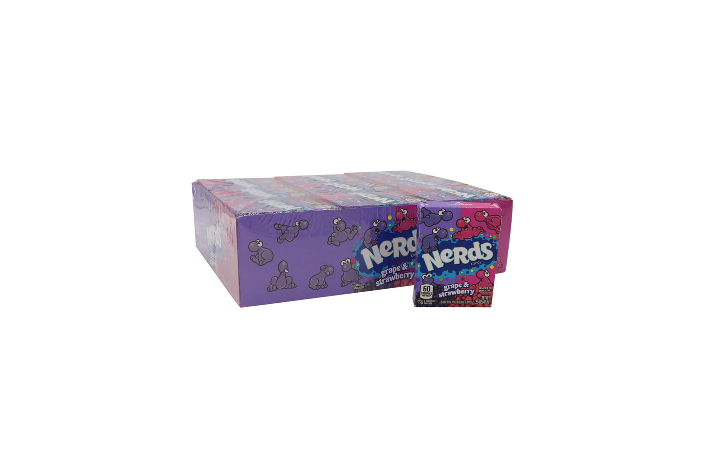 Nerds Candy, Grape And Strawberry - Grandpa Joe's Candy Shop