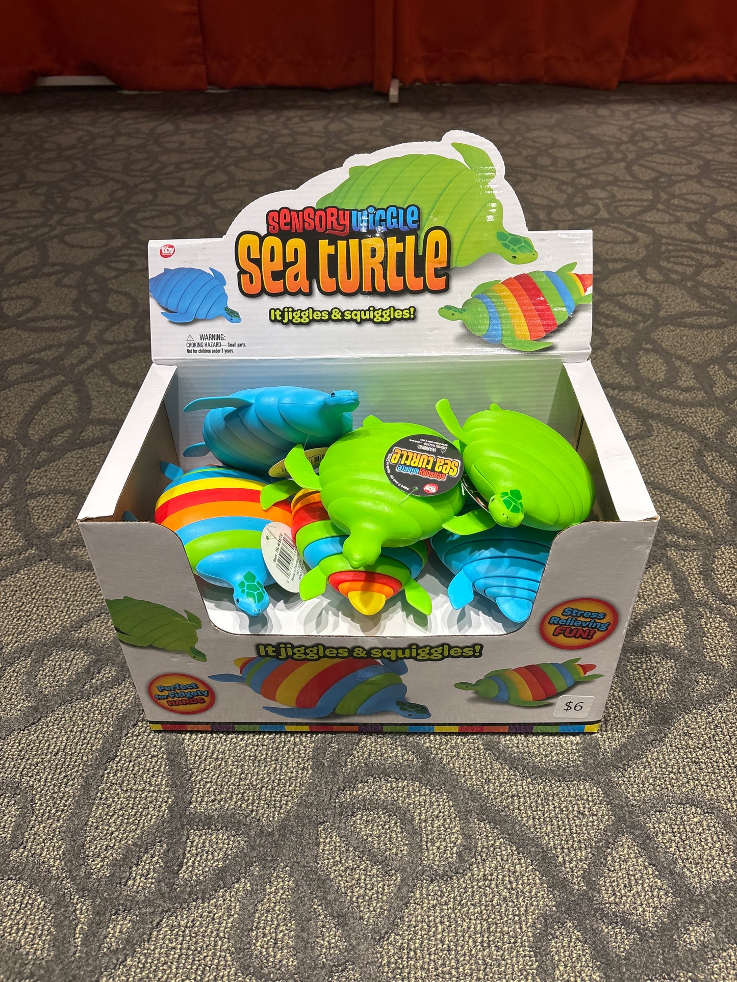 7" WIGGLE SENSORY SEA TURTLE