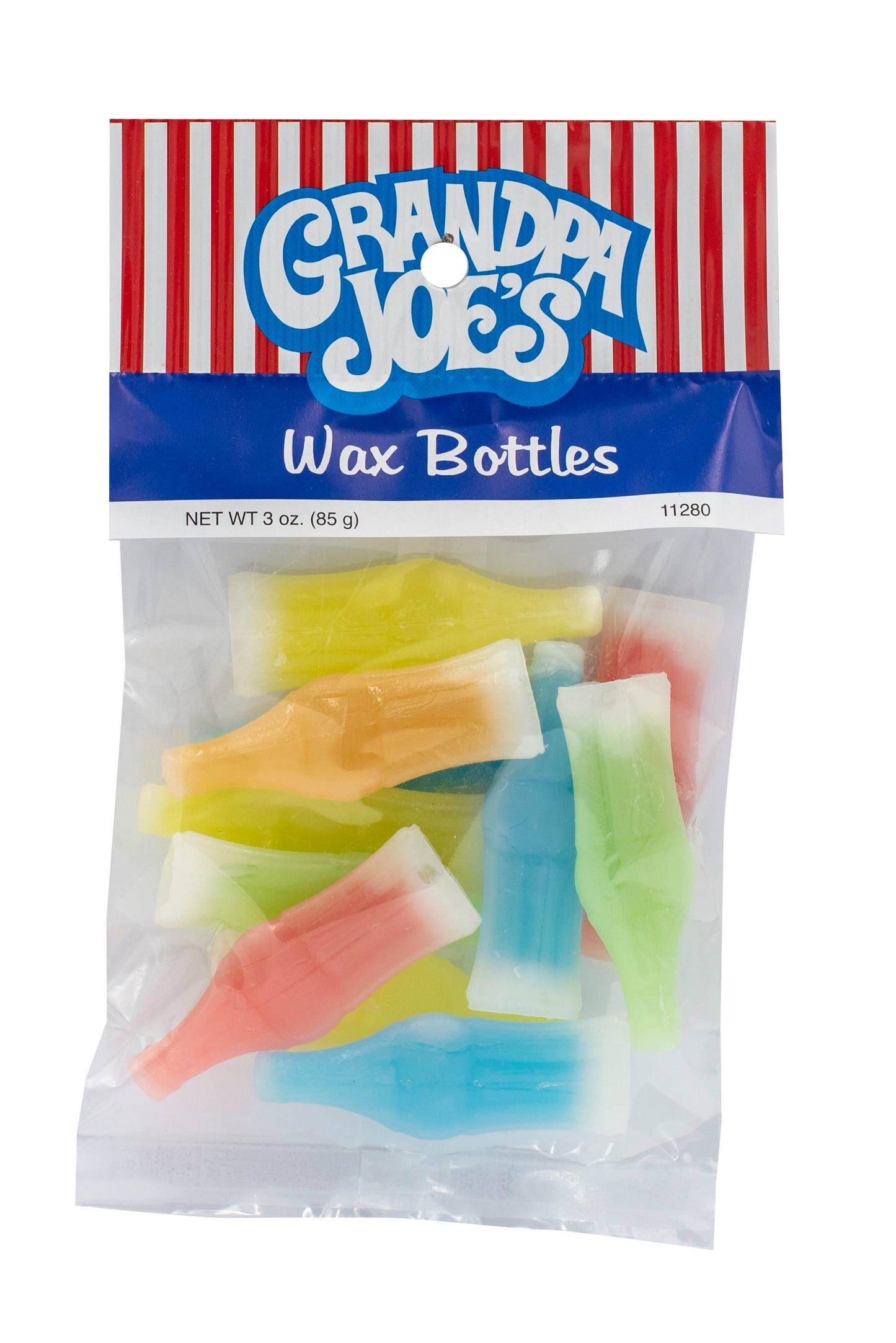 Grandpa Joe's Peg Bags, Wax Bottles, 3oz Bag - Grandpa Joe's Candy Shop