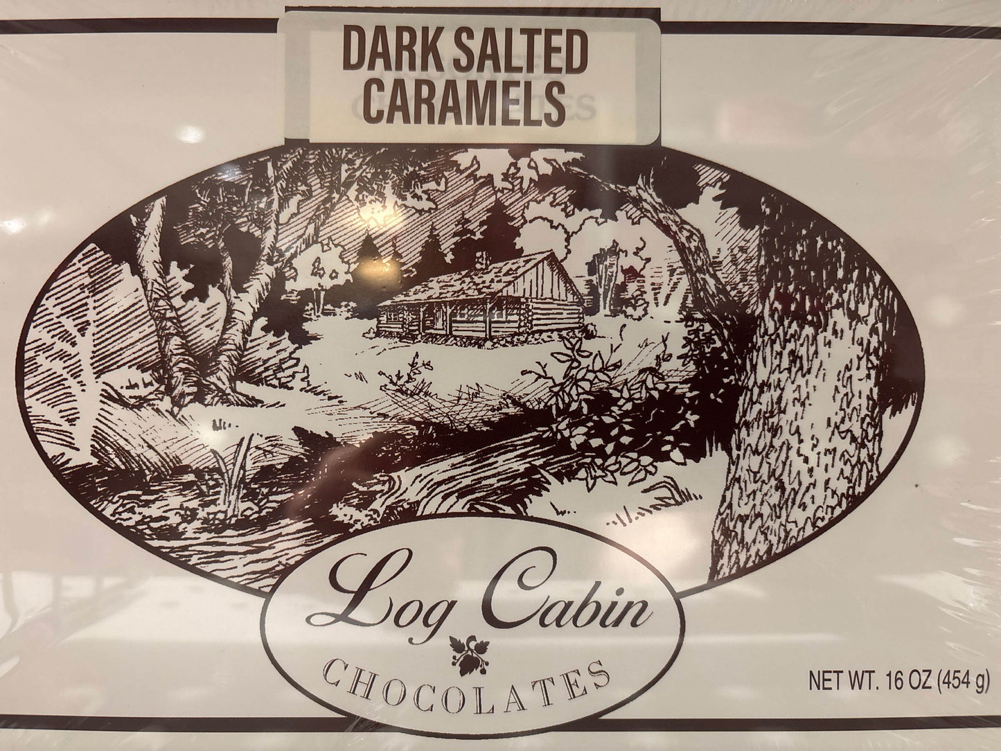 Log Cabin Chocolates 16 oz - Lunar Squirrel’s Puntique