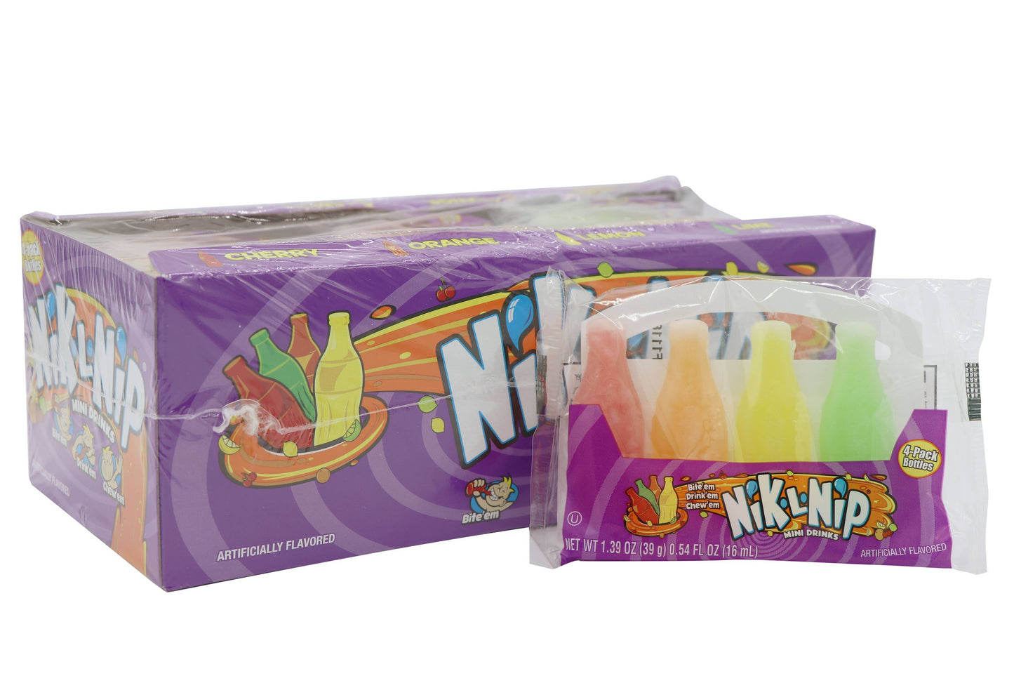 Nik-L-Nip 4 pack 1.39oz Candy - Grandpa Joe's Candy Shop