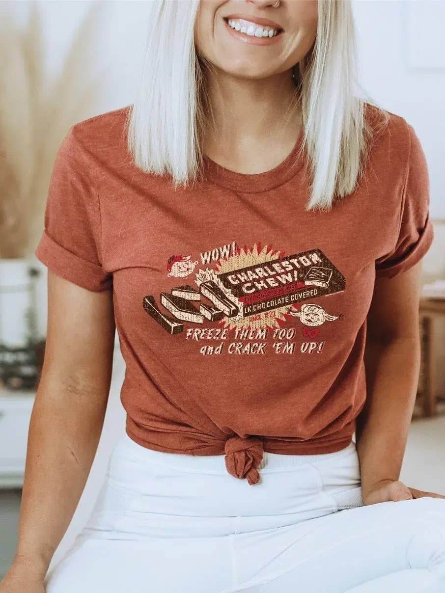 Charleston Chew Nostalgic Vintage Advertisement T-Shirt - Grandpa Joe's Candy Shop