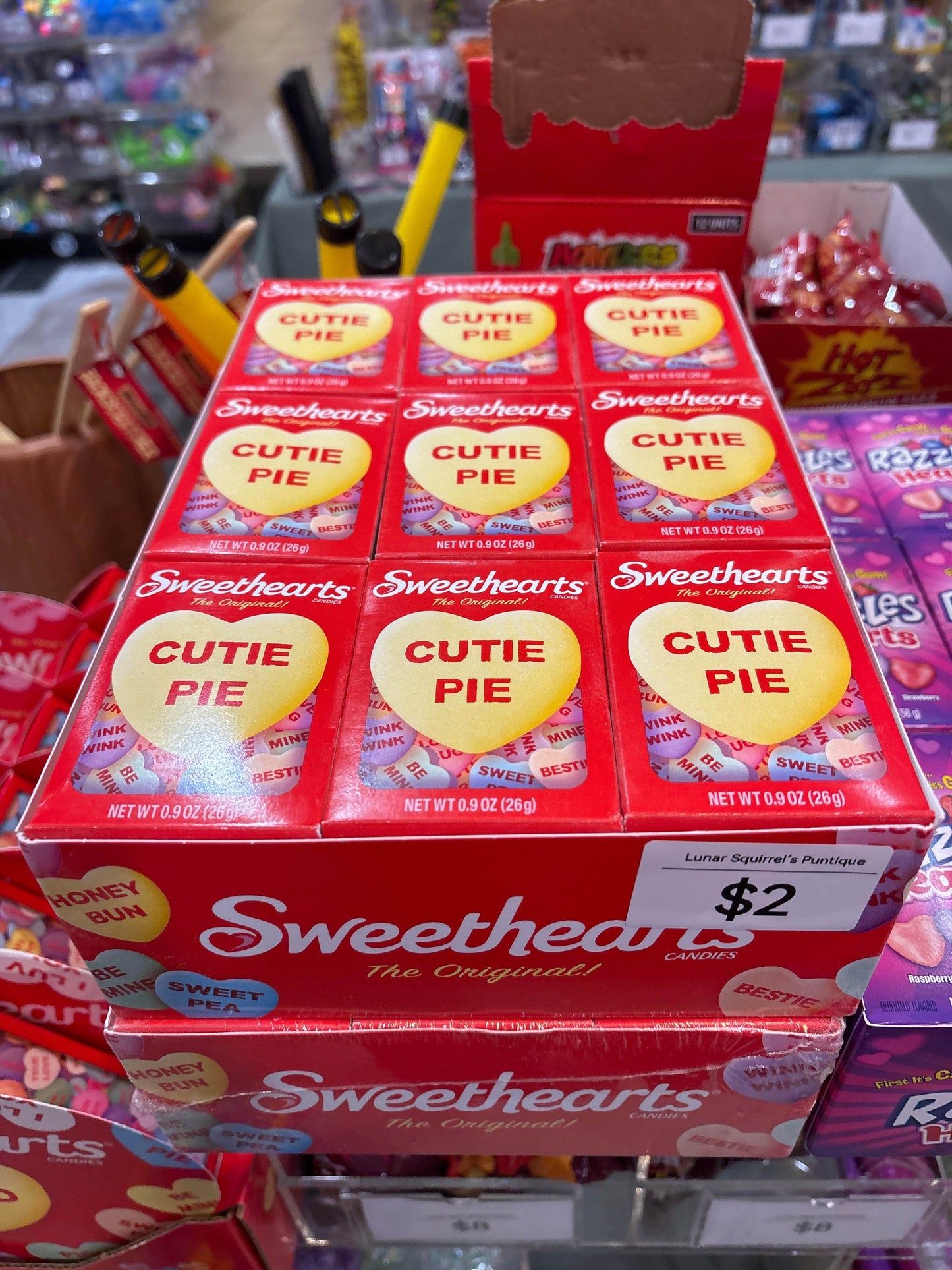 SWEETHEARTS CONVERSATION HEARTS 0.9 OZ BOX - Nassau Candy