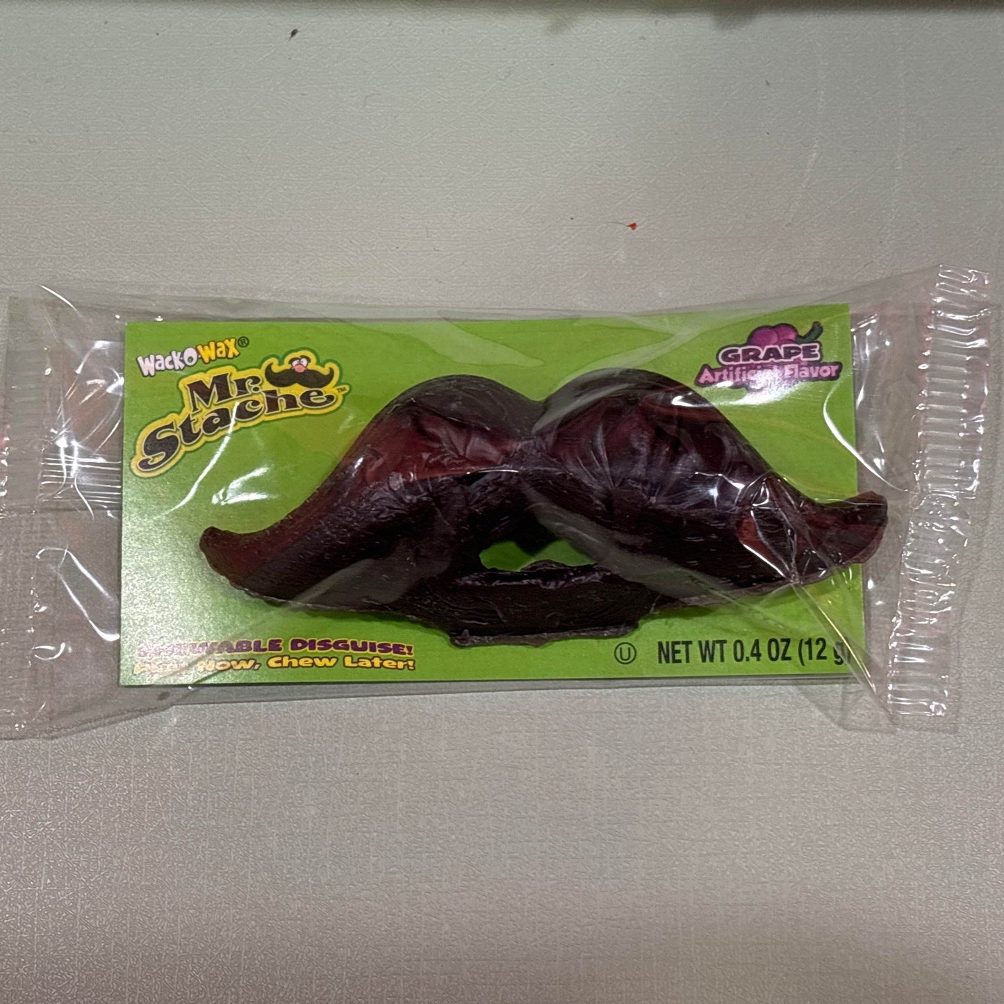 WAX MUSTACHE-GRAPE-.03OZ - Nassau Candy