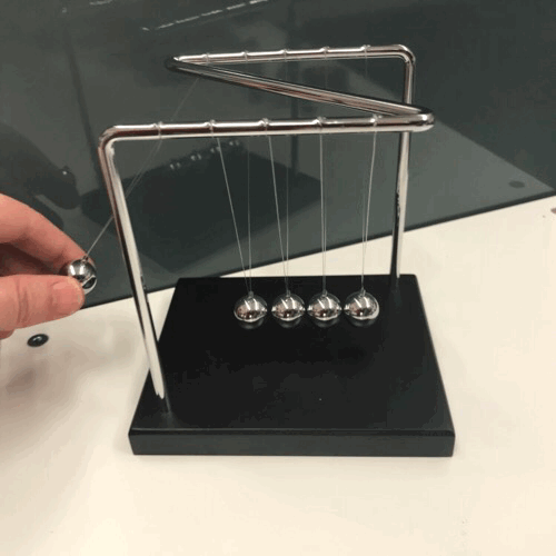 TEDCO Toys - Newton’s Cradle Z - Lunar Squirrel’s Puntique
