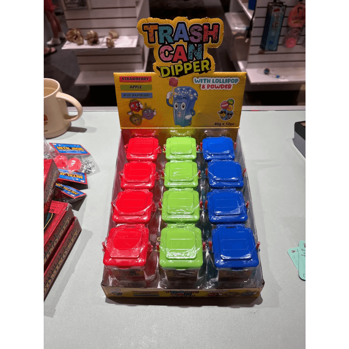 Trash Can Dipper With Lollipop - Nassau Candy