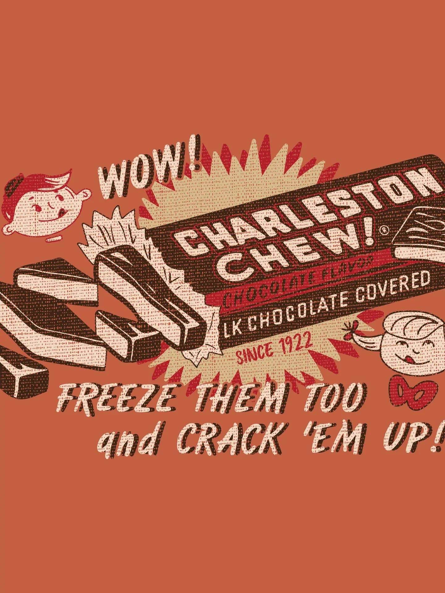 Charleston Chew Nostalgic Vintage Advertisement T-Shirt - Grandpa Joe's Candy Shop