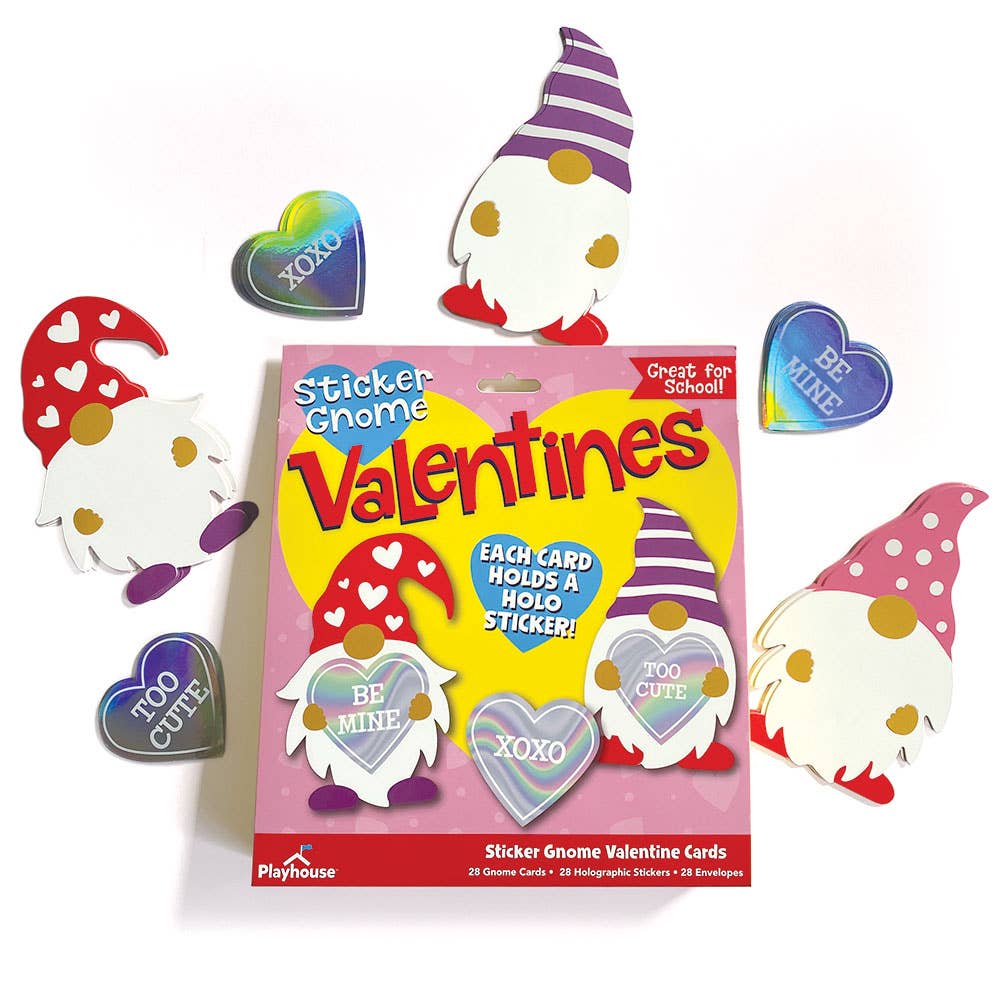 Paper House Productions - Gnome Holographic Classroom Pack Valentines