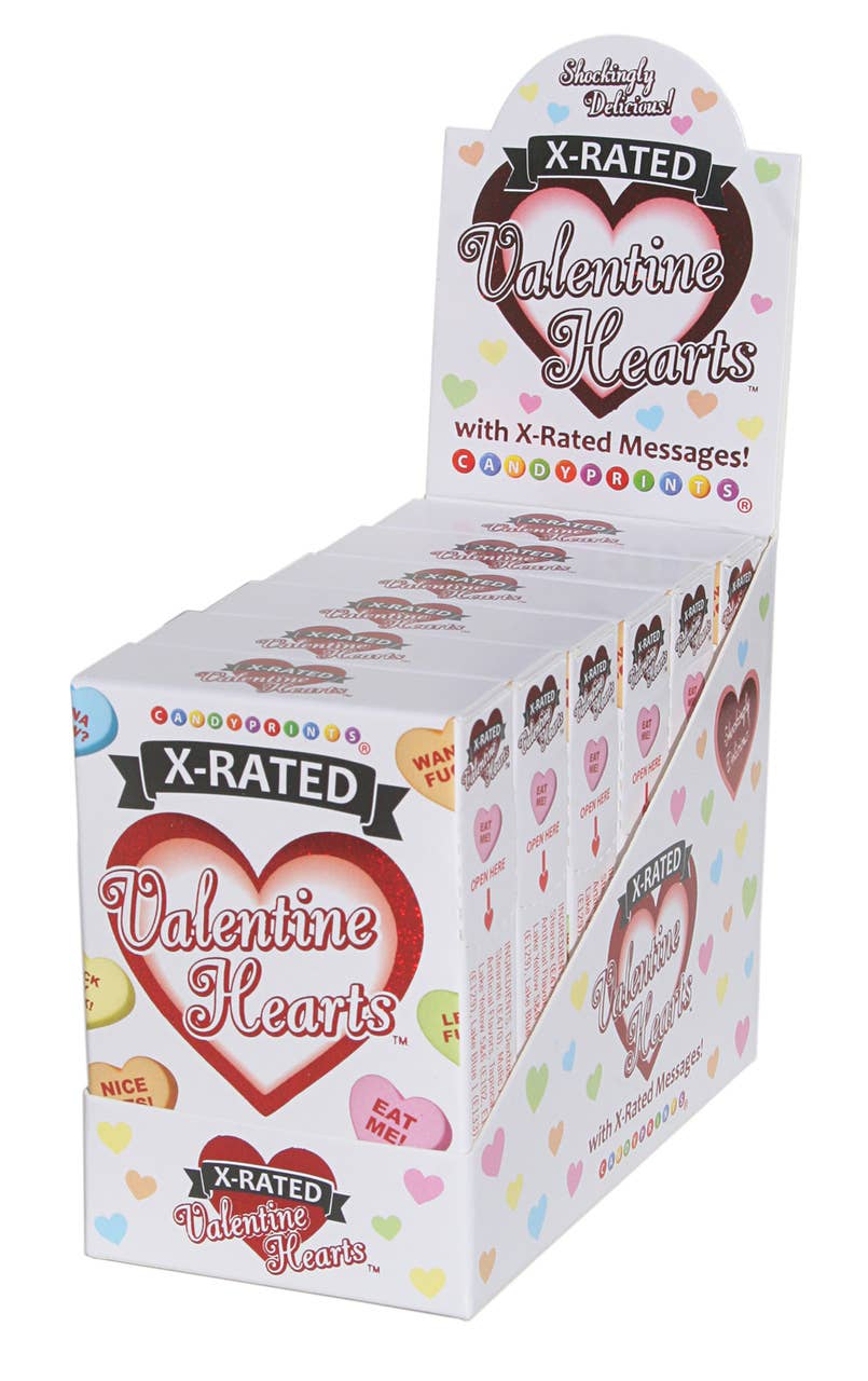 Little Genie Productions - X-Rated Valentine's Conversation Candy Hearts- 6 Pk Display