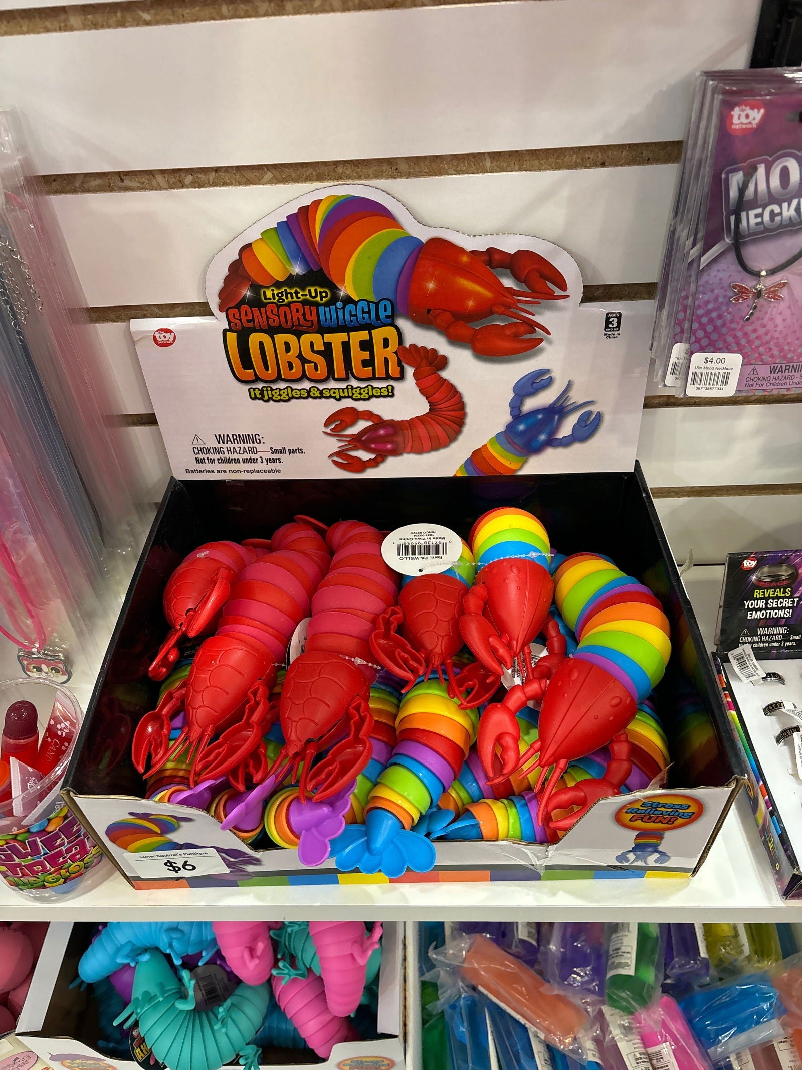 10" Light-Up Wiggle Sensory Lobster - Lunar Squirrel’s Puntique