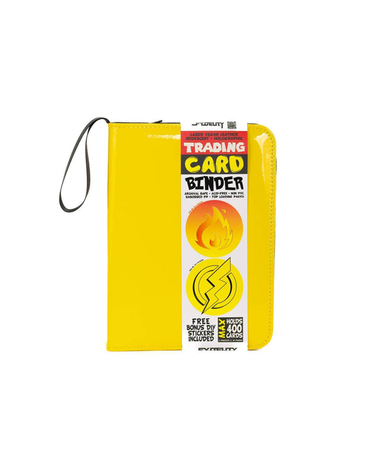44051: Trading Card Binder | Max (400pcs) | Patent Yellow - Fydelity