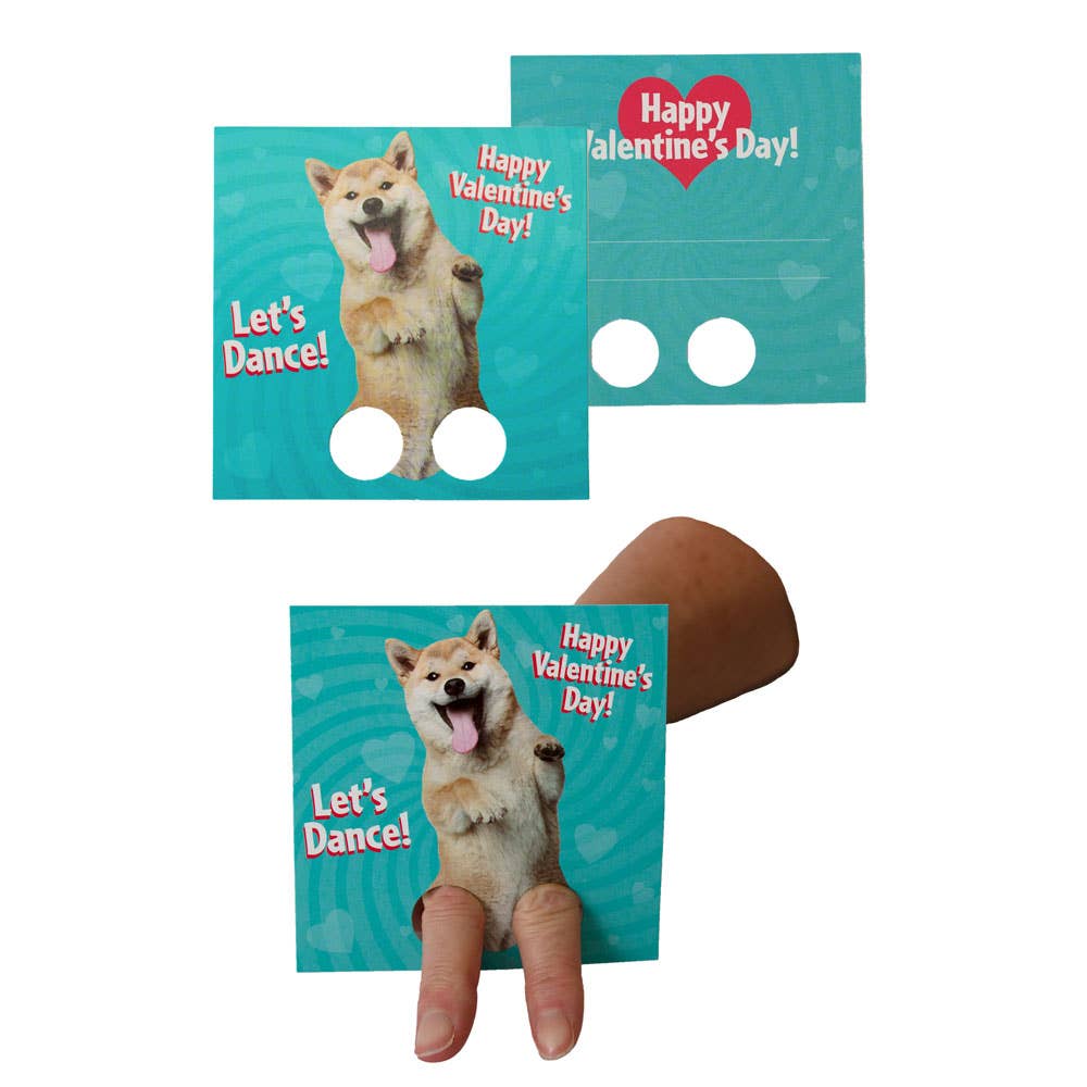 Paper House Productions - Dancing Animals Finger Puppet Valentines