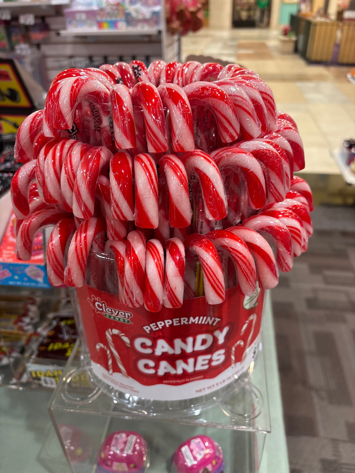 Clever Candy Peppermint Candy Cane 1 oz