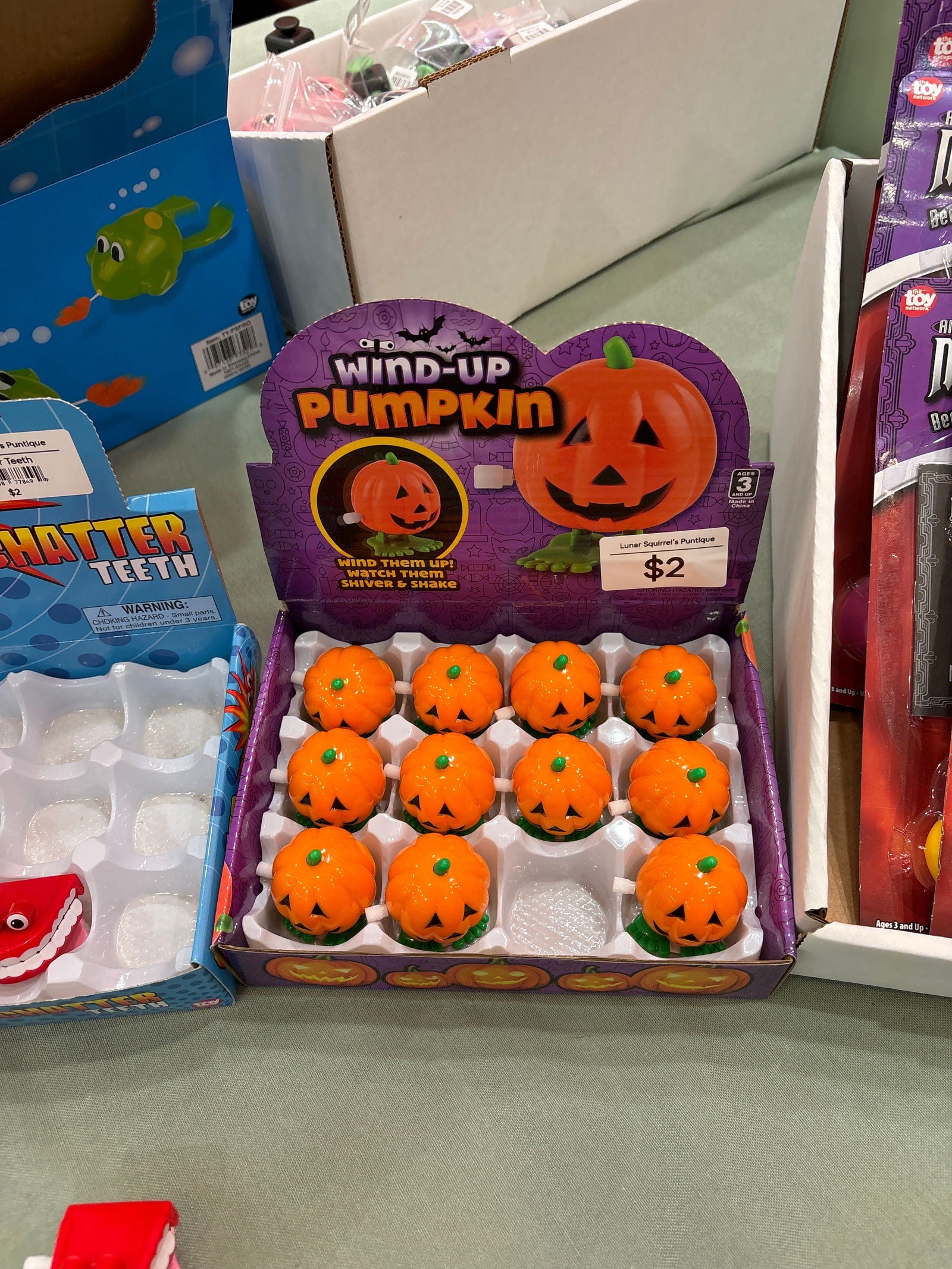 2" Wind-Up Jack o Lantern - Lunar Squirrel’s Puntique