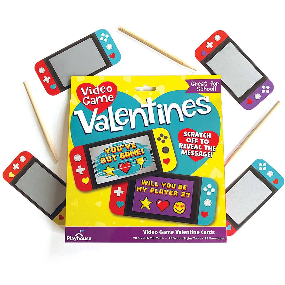 Paper House Productions - Video Game Scratch Off Valentines