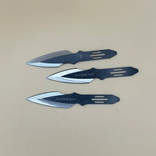 3 Piece Silver Throwing Knife Set - Throwing Knife