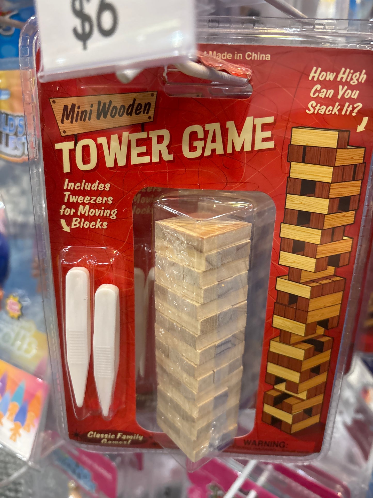 MINI TUMBLING TOWERS GAME 3.75"