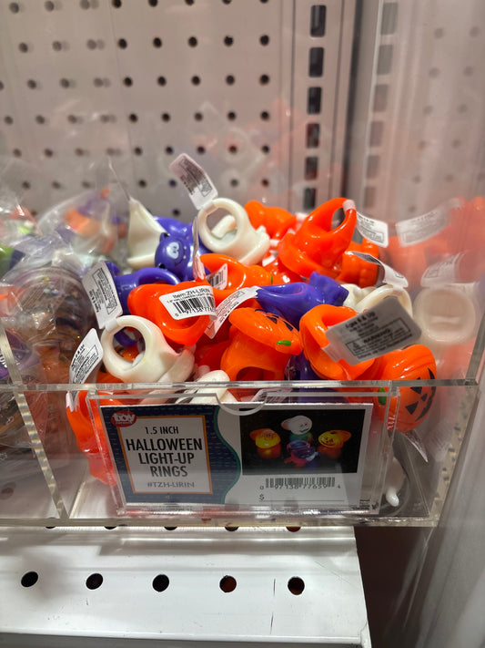 1.5" Halloween Light-Up Rings