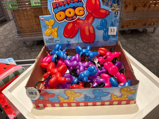 2.4" Stretchy Balloon Dog Clip On