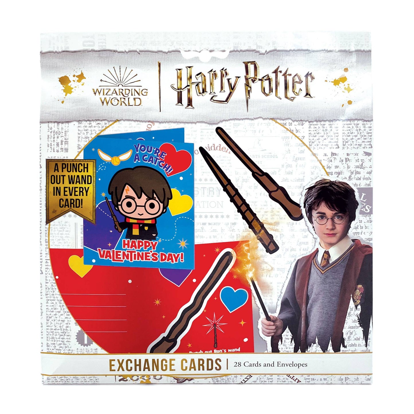 Paper House Productions - Harry Potter Valentine Cards - Harry Potter Wands