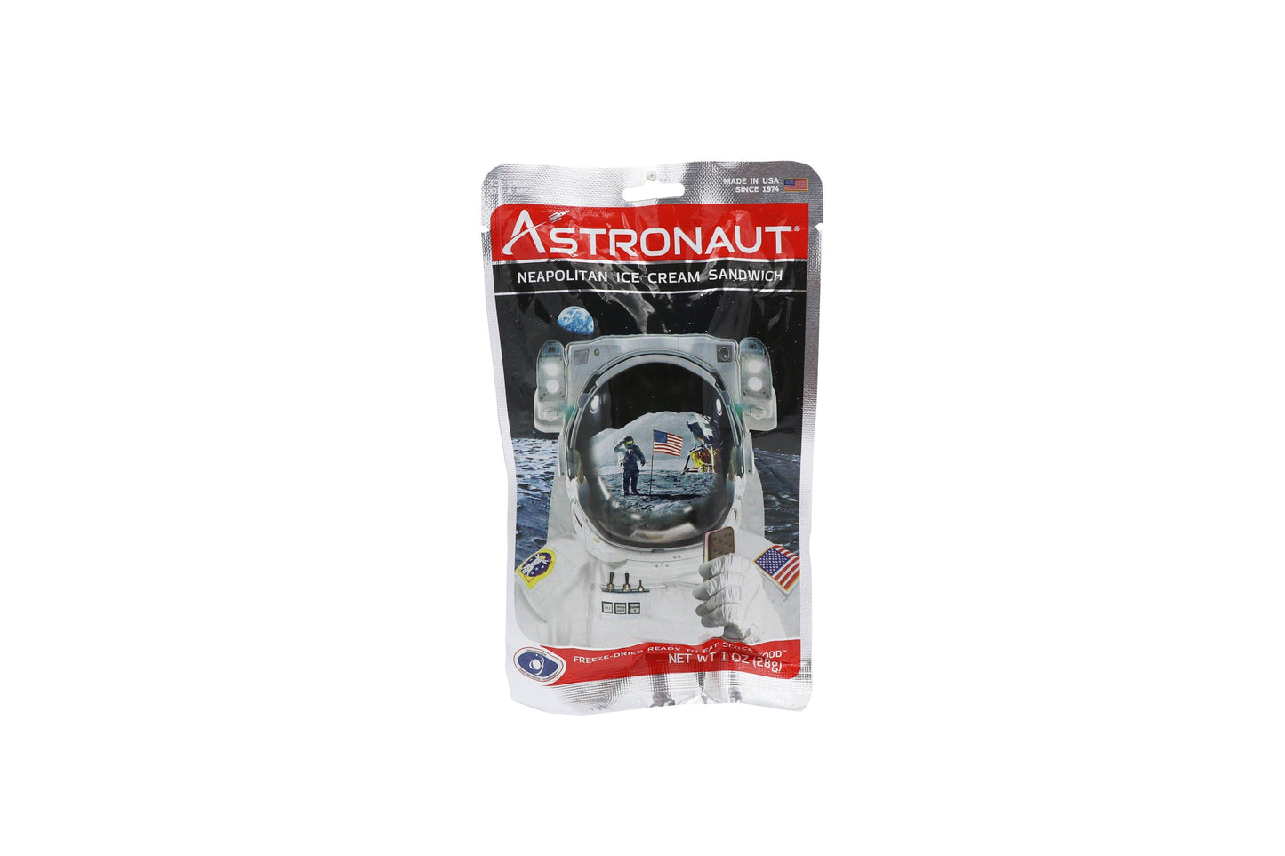 Astronaut Neapolitan Ice Cream Sandwich, Freeze Dried - Grandpa Joe's Candy Shop