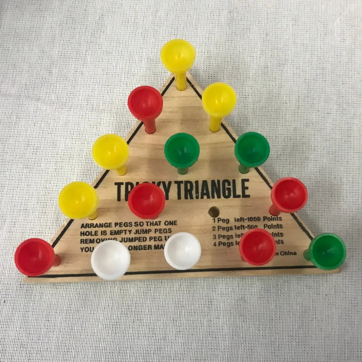 4.5 in Wooden Triangle Game
