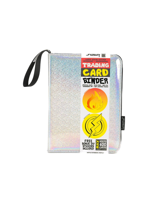 44031: Trading Card Binder | Max (400pcs) | Laser Silver - Fydelity