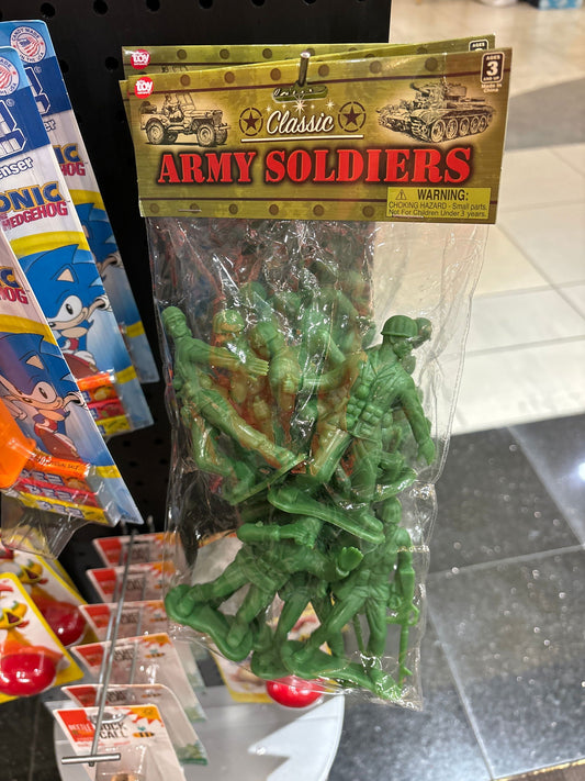 4" Green Army Men Figures - Lunar Squirrel’s Puntique
