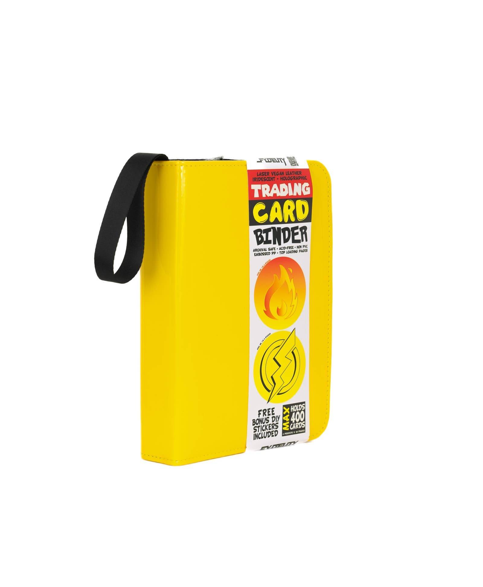 44051: Trading Card Binder | Max (400pcs) | Patent Yellow - Fydelity
