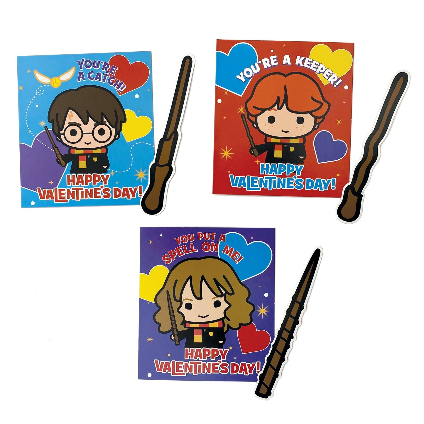 Paper House Productions - Harry Potter Valentine Cards - Harry Potter Wands