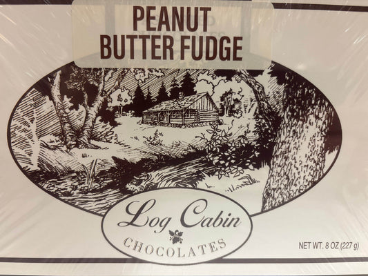 Log Cabin Chocolates - Fudge 8 oz - Lunar Squirrel’s Puntique