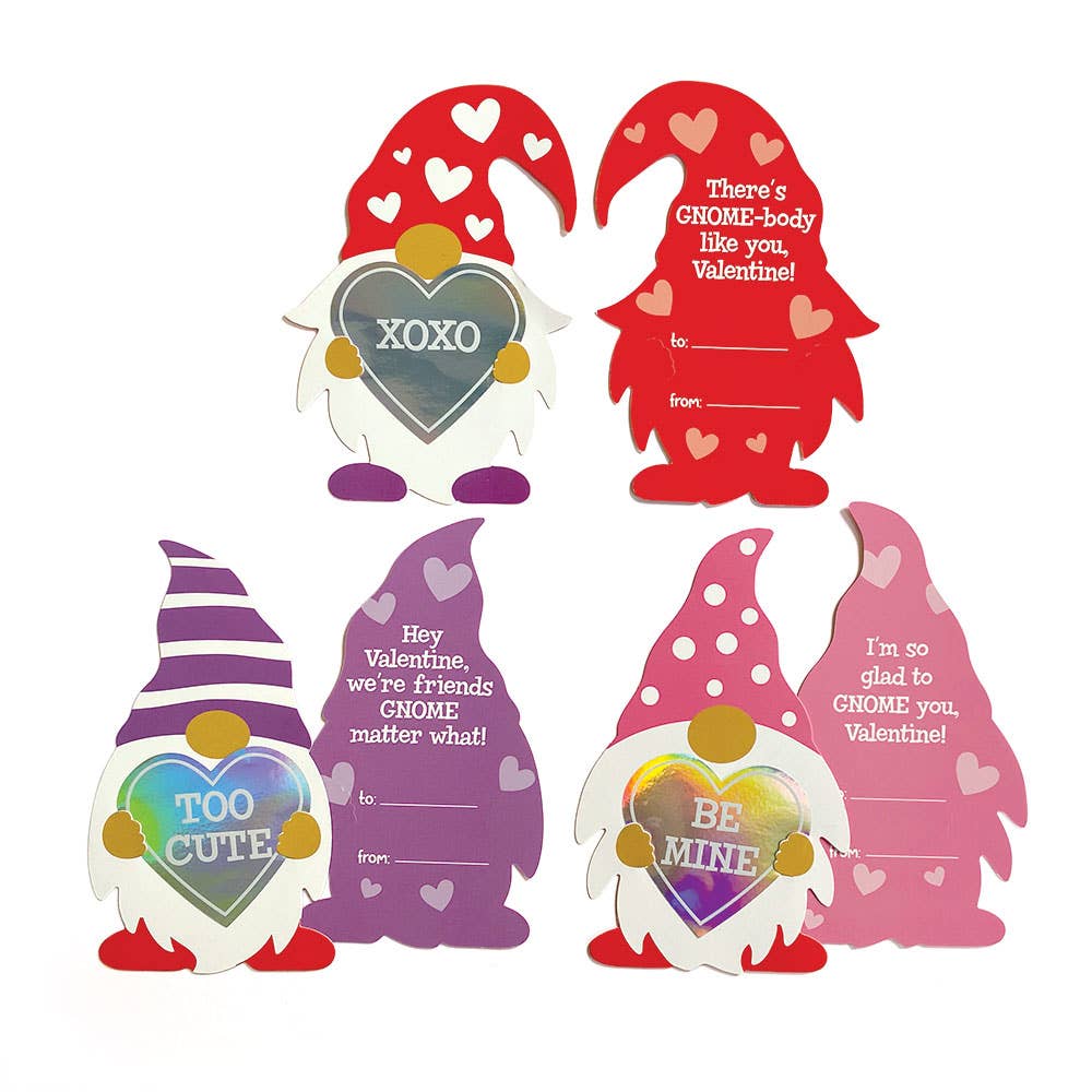 Paper House Productions - Gnome Holographic Classroom Pack Valentines