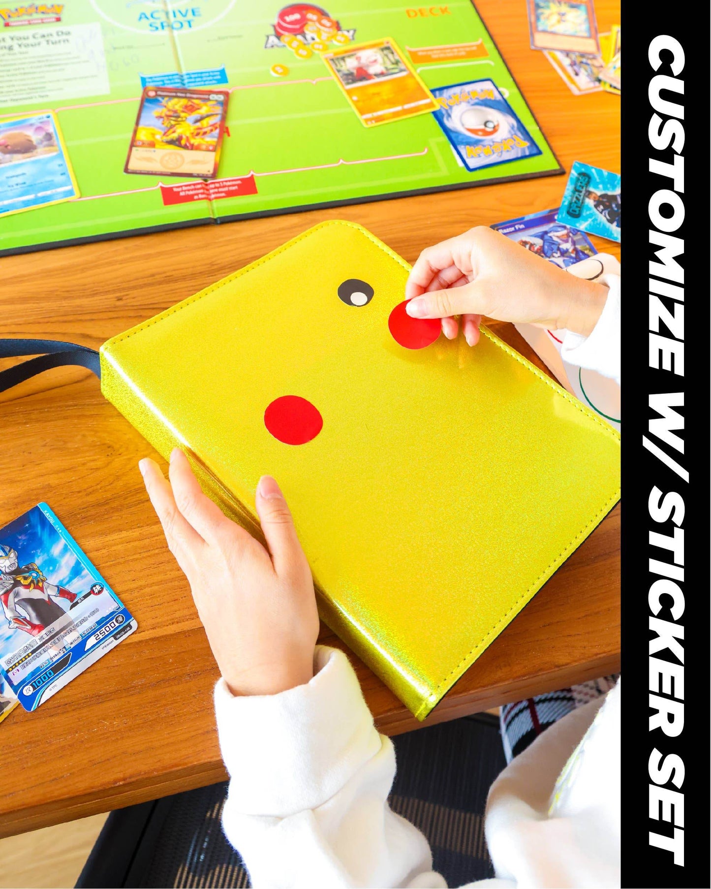 44033: Trading Card Binder | Max (400pcs) | Laser Yellow - Fydelity