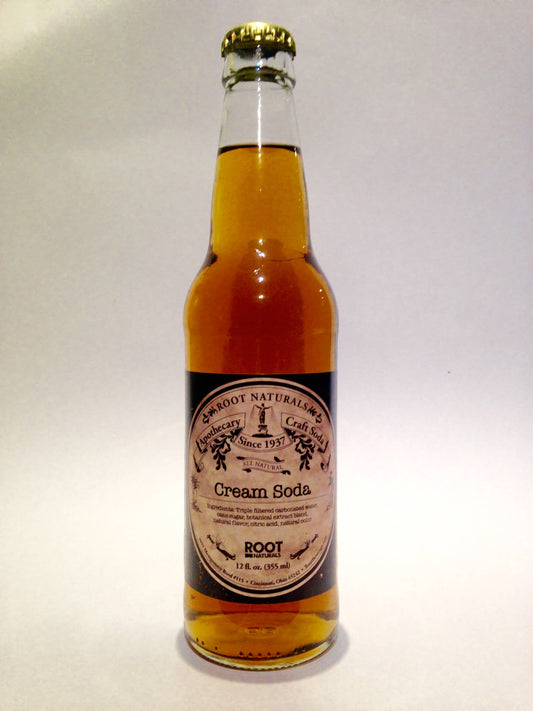 All Natural Apothecary Cream Soda, Glass Bottles