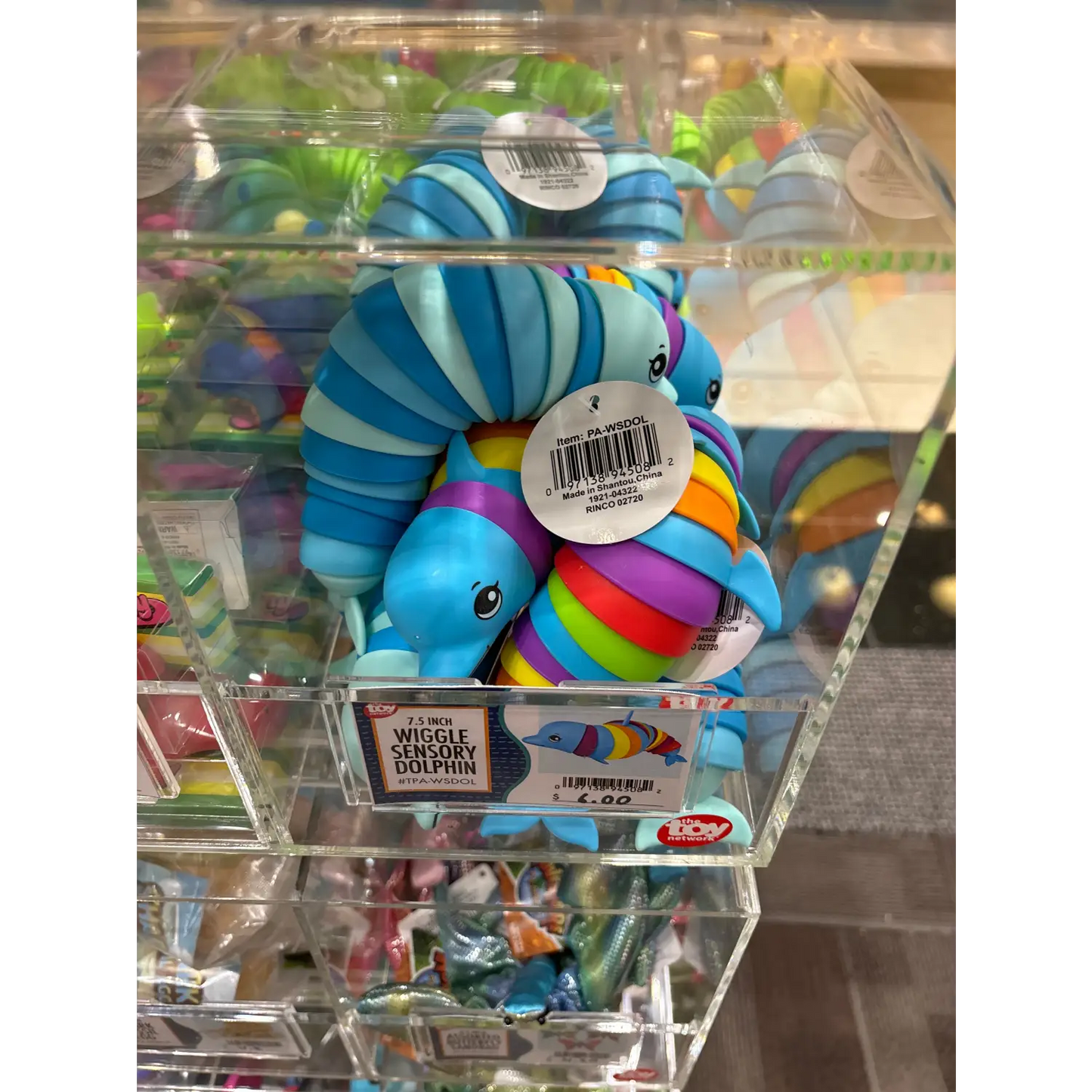 7.5" WIGGLE SENSORY DOLPHIN - Lunar Squirrel’s Puntique