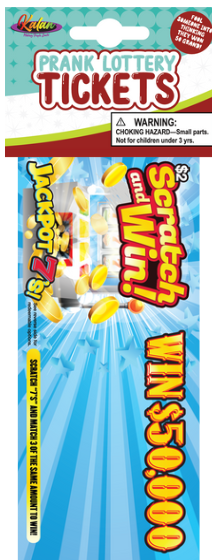 Prank Lottery Tickets Gag + Prank Item