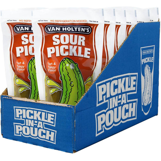 Van Holten's Large Sour Pickle Pouch - Grandpa Joe's Candy Shop