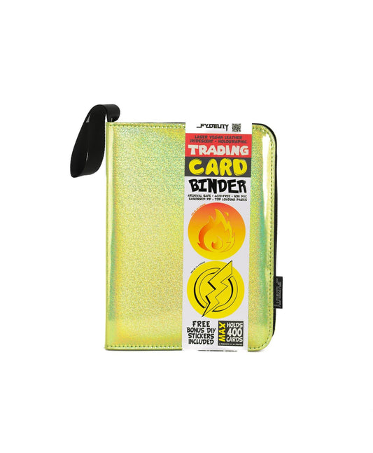 44033: Trading Card Binder | Max (400pcs) | Laser Yellow - Fydelity
