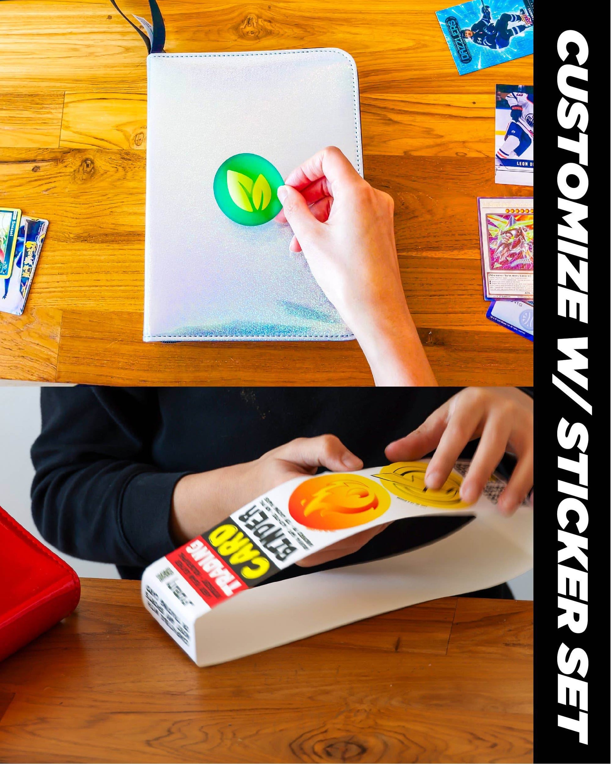44031: Trading Card Binder | Max (400pcs) | Laser Silver - Fydelity