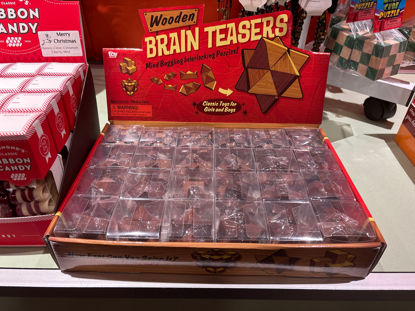 1.75" Wooden Brain Teasers