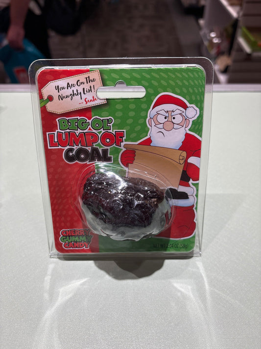 Big Ol' Lump of Coal Cherry Gummy Candy 2.04oz - Lunar Squirrel’s Puntique