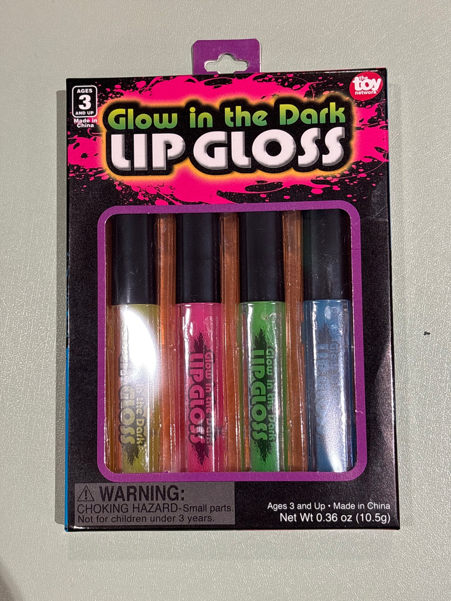 Glow in the Dark Lip Gloss (4 pc)