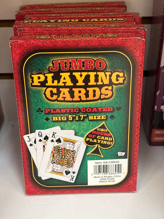 JUMBO PLAYING CARDS 5" x 7"