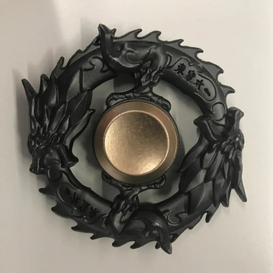 Dragon Circle Ouroboros Fidget Spinner - Lunar Squirrel’s Puntique