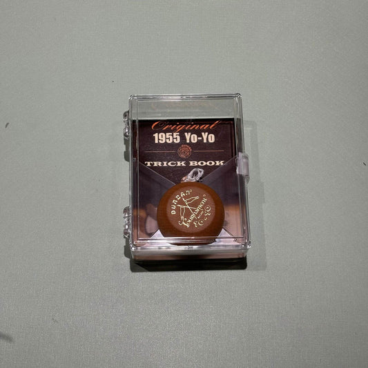 Duncan Original Wooden 1955 Yo-Yo Crossed Flags Tournament with Trick Book - Duncan