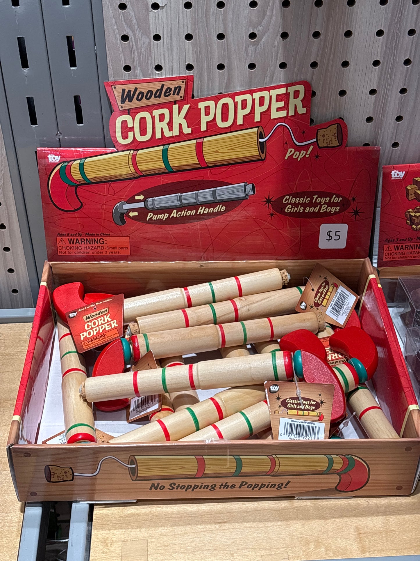 Wooden Cork Popper