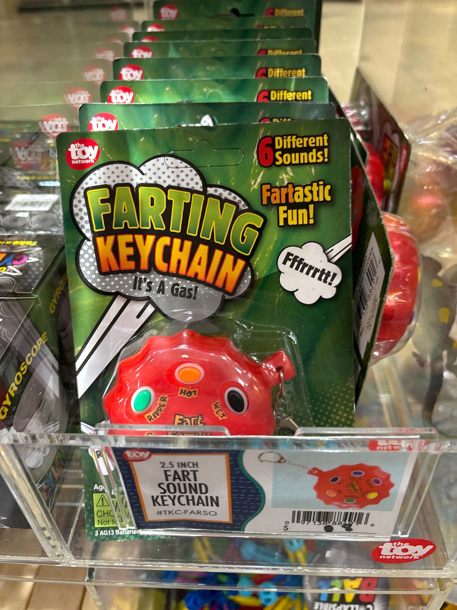 Fart Sound Keychain - Lunar Squirrel’s Puntique