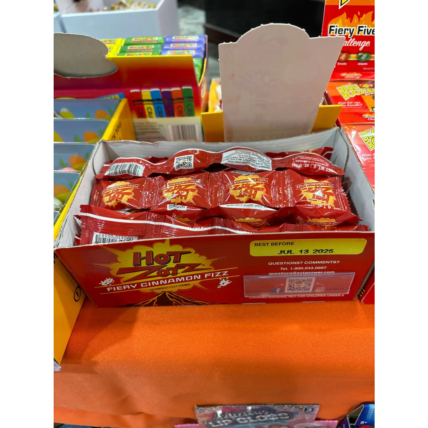 HOT ZOTZ FIERY CINNAMON FIZZ 0.7 OZ - Lunar Squirrel’s Puntique
